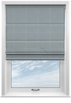 Soft Chevron, Lead Grey - Twist&Fit Roman Blind